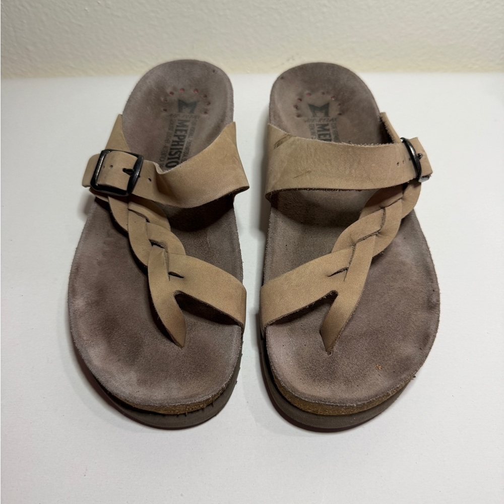 Braided Buckle Slide Sandals - Neutral Beige